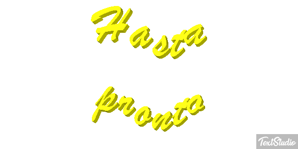 Hasta pronto Efecto de texto