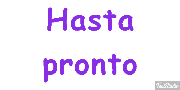Hasta pronto Efecto de texto