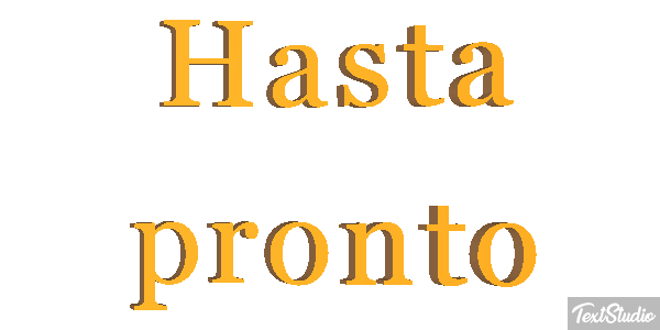 Hasta pronto Efecto de texto