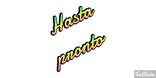 Hasta pronto Efecto de texto