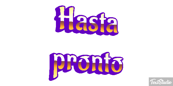 Hasta pronto Efecto de texto