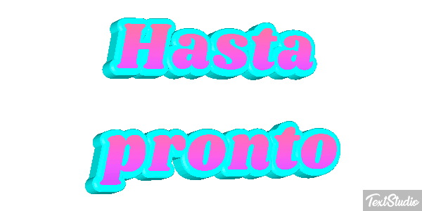 Hasta pronto Efecto de texto