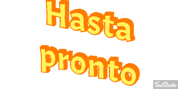 Hasta pronto Efecto de texto