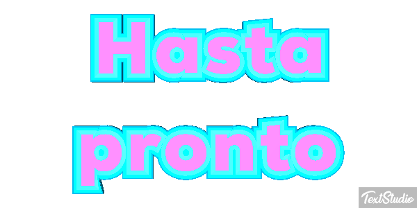 Hasta pronto Efecto de texto