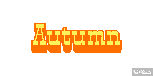 Autumn Efekt tekstowy