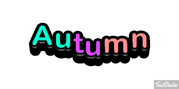 Autumn Efekt tekstowy