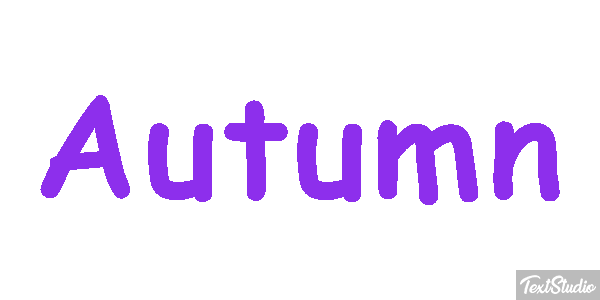 Autumn Efekt tekstowy