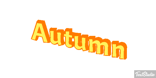 Autumn Efekt tekstowy