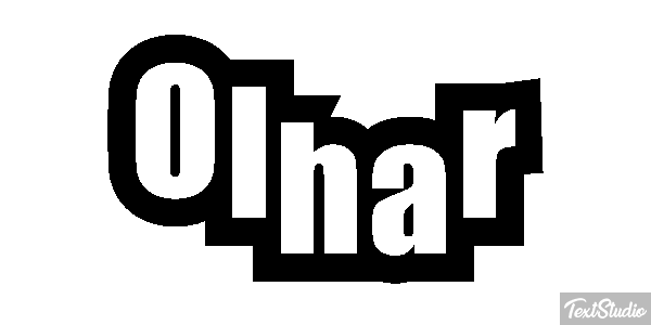 Olhar Text effect