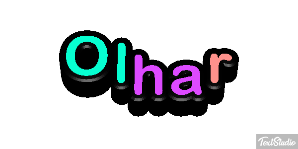 Olhar Text effect