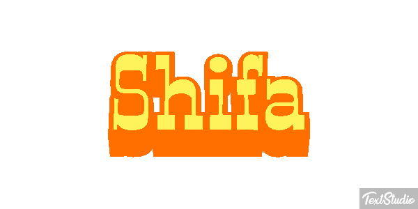 Shifa Text effect