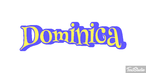 Dominica Text effect