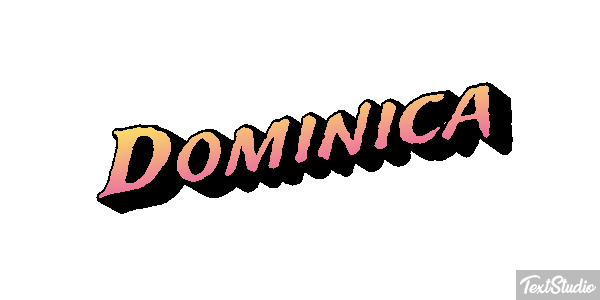 Dominica Text effect