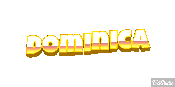 Dominica Text effect