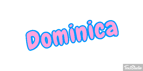Dominica Text effect