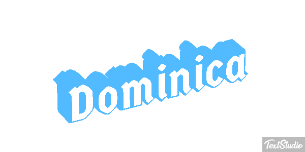Dominica Text effect