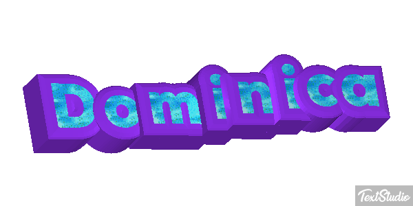 Dominica Text effect