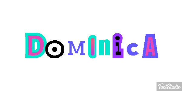 Dominica Text effect