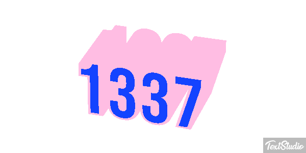 1337 Text effect