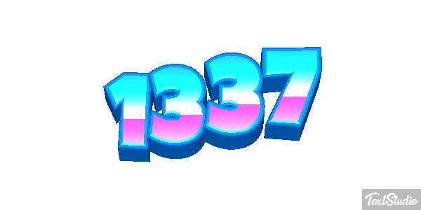 1337 Text effect