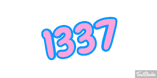 1337 Text effect