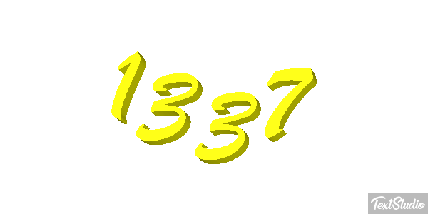 1337 Text effect