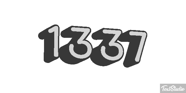 1337 Text effect