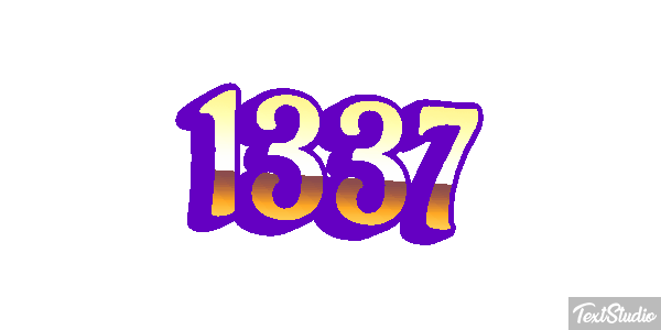 1337 Text effect