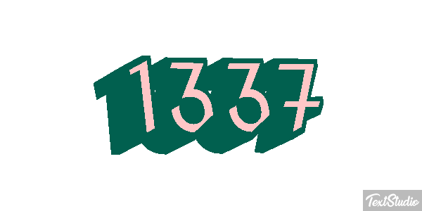 1337 Text effect