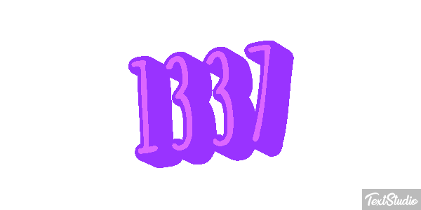 1337 Text effect