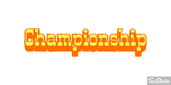 Championship Effet de texte