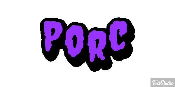 Porc Effet de texte