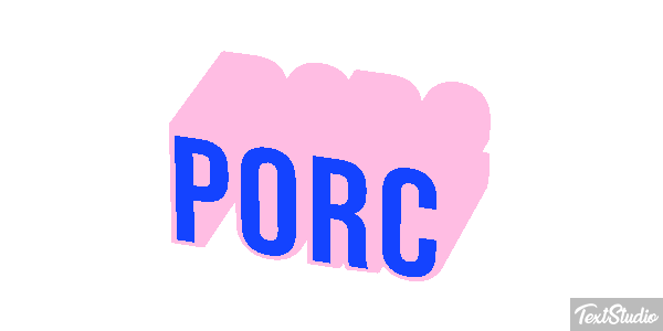 Porc Effet de texte
