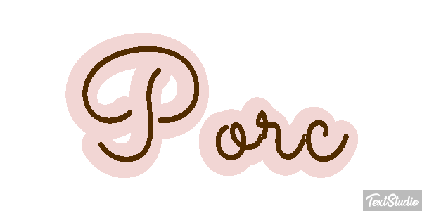 Porc Effet de texte