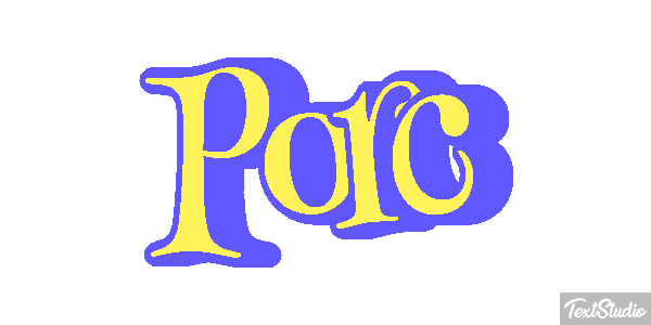Porc Effet de texte