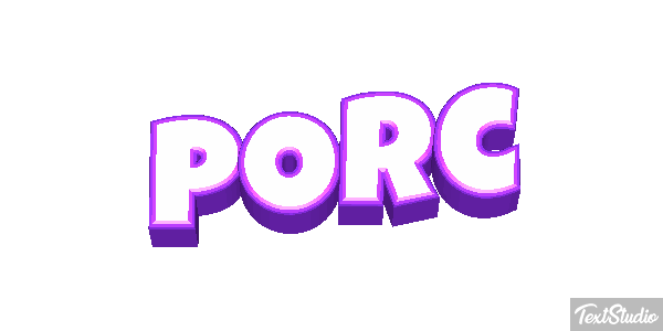 Porc Effet de texte