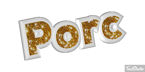 Porc Effet de texte