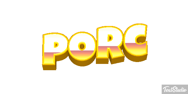Porc Effet de texte