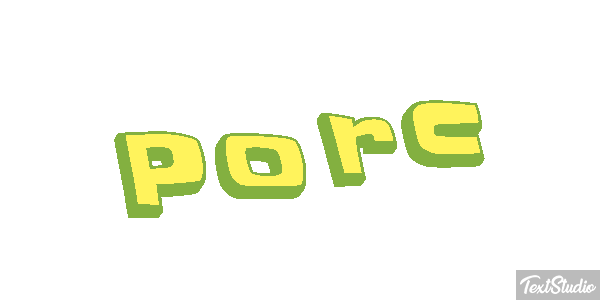 Porc Effet de texte