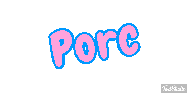 Porc Effet de texte