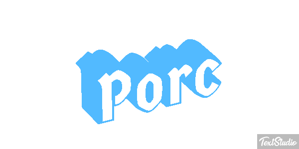 Porc Effet de texte