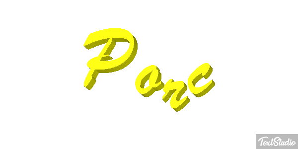 Porc Effet de texte