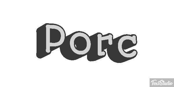Porc Effet de texte
