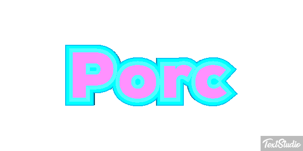 Porc Effet de texte