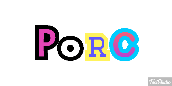 Porc Effet de texte
