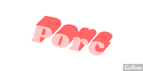 Porc Effet de texte