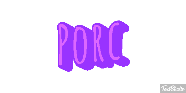 Porc Effet de texte