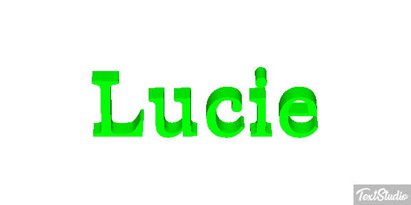 Lucie Text effect