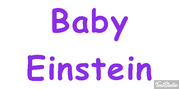 Baby Einstein Efeito do texto