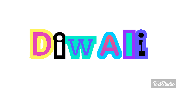Diwali Text effect